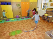 Cvičení zdravá dětská noha ve školce